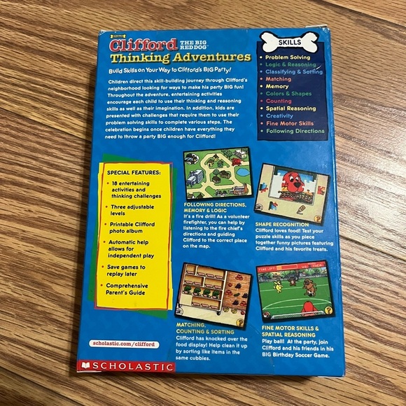 NEW Clifford Thinking Adventures PC Game 2000 - Picture 2 of 3